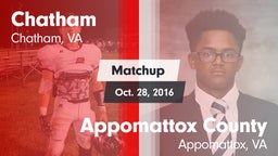 Matchup: Chatham vs. Appomattox County  2016