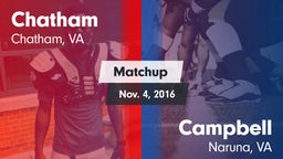 Matchup: Chatham vs. Campbell  2016