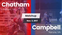 Matchup: Chatham vs. Campbell  2017