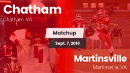 Matchup: Chatham vs. Martinsville  2018