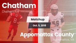 Matchup: Chatham vs. Appomattox County  2018
