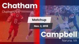 Matchup: Chatham vs. Campbell  2018