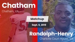 Matchup: Chatham vs. Randolph-Henry  2019