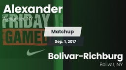 Matchup: Alexander vs. Bolivar-Richburg  2017