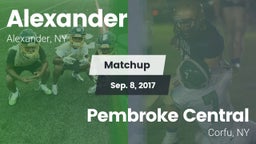 Matchup: Alexander vs. Pembroke Central 2017