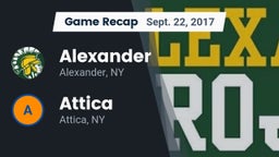 Recap: Alexander  vs. Attica  2017