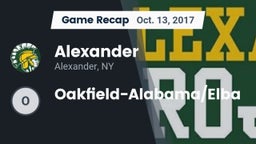 Recap: Alexander  vs. Oakfield-Alabama/Elba 2017