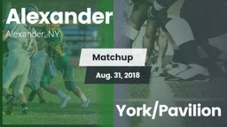 Matchup: Alexander vs. York/Pavilion 2018