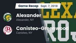 Recap: Alexander  vs. Canisteo-Greenwood  2018