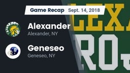 Recap: Alexander  vs. Geneseo  2018