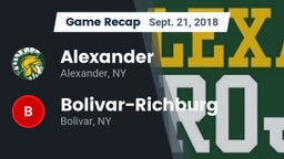 Recap: Alexander  vs. Bolivar-Richburg  2018
