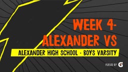 Alexander football highlights Week 4- Alexander vs York- Pavilion