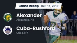 Recap: Alexander  vs. Cuba-Rushford  2019