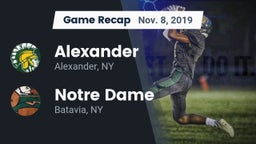 Recap: Alexander  vs. Notre Dame  2019