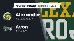 Recap: Alexander  vs. Avon  2021