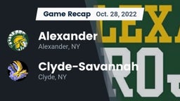 Recap: Alexander  vs. Clyde-Savannah  2022