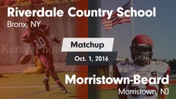 Matchup: Riverdale Country vs. Morristown-Beard  2016