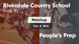 Matchup: Riverdale Country vs. People's Prep 2016