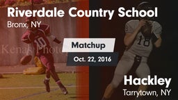 Matchup: Riverdale Country vs. Hackley  2016