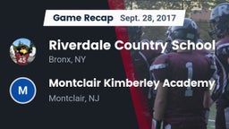 Recap: Riverdale Country School vs. Montclair Kimberley Academy 2017