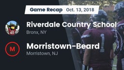 Recap: Riverdale Country School vs. Morristown-Beard  2018