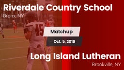 Matchup: Riverdale Country vs. Long Island Lutheran  2019