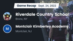 Recap: Riverdale Country School vs. Montclair Kimberley Academy 2022