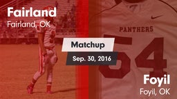 Matchup: Fairland vs. Foyil  2016