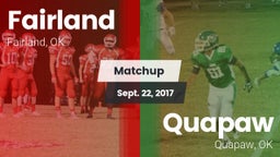 Matchup: Fairland vs. Quapaw  2017