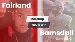 Matchup: Fairland vs. Barnsdall  2017
