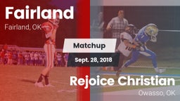 Matchup: Fairland vs. Rejoice Christian  2018