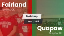 Matchup: Fairland vs. Quapaw  2019