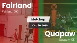 Matchup: Fairland vs. Quapaw  2020