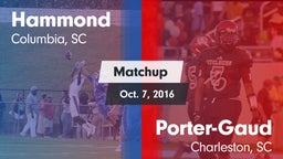 Matchup: Hammond vs. Porter-Gaud  2016