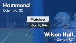 Matchup: Hammond vs. Wilson Hall  2016