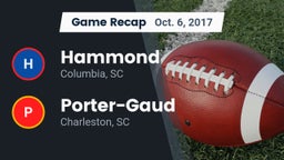 Recap: Hammond  vs. Porter-Gaud  2017