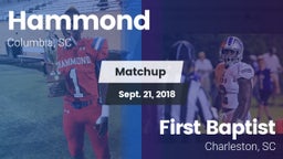 Matchup: Hammond vs. First Baptist  2018