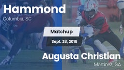 Matchup: Hammond vs. Augusta Christian  2018