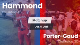 Matchup: Hammond vs. Porter-Gaud  2018