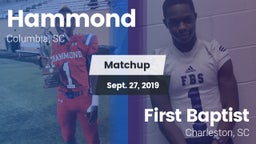 Matchup: Hammond vs. First Baptist  2019
