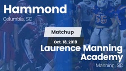 Matchup: Hammond vs. Laurence Manning Academy  2019