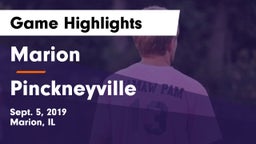 Marion  vs Pinckneyville Game Highlights - Sept. 5, 2019