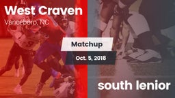Matchup: West Craven vs. south lenior 2018
