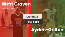 Matchup: West Craven vs. Ayden-Grifton  2019