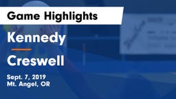 Kennedy  vs Creswell  Game Highlights - Sept. 7, 2019