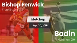 Matchup: Bishop Fenwick vs. Badin  2016