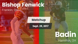 Matchup: Bishop Fenwick vs. Badin  2017