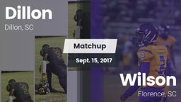 Matchup: Dillon vs. Wilson  2017