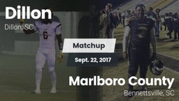 Matchup: Dillon vs. Marlboro County  2017
