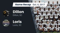 Recap: Dillon  vs. Loris  2017